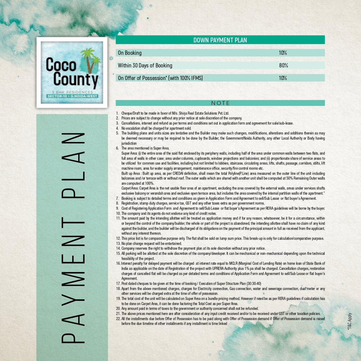 Coco County Payment Plan